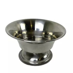 Vintage Vollrath Stainless Steel Candy Dish on Pedestal